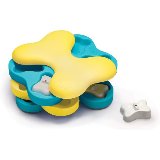 Outward Hound Nina Ottosson Treat Tumble, Interactive Treat Intelligence Toy for Dogs, Blue, Small Outward Hound Nina Ottosson Treat Tumble, Interactive Treat Intelligence Toy for Dogs, Blue, Small