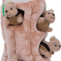 Outward Hound Plush Dog Toy Hide-A-Squirrel Squeaky Puzzle - Squirrel Hide and Seek for Dogs, XL Outward Hound Plush Dog Toy Hide-A-Squirrel Squeaky Puzzle - Squirrel Hide and Seek for Dogs, XL