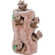 Outward Hound Plush Dog Toy Hide-A-Squirrel Squeaky Puzzle - Squirrel Hide and Seek for Dogs, XL