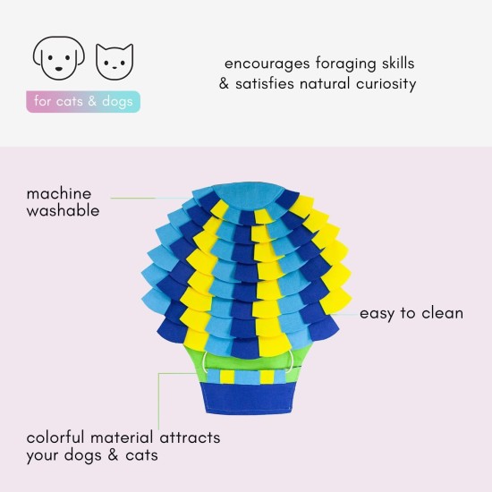 PETIQUE Snuffle Mat - Hot Air Balloon - Paradise PETIQUE Snuffle Mat - Hot Air Balloon - Paradise