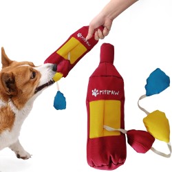 PITIPAW Eco-Friendly Dog Toy, Squeaky Toy to Keep Them Busy, Snuffle Toys for Dogs with Soft Squeaker, Chew Toy and Play, Bottle Shape PITIPAW Eco-Friendly Dog Toy, Squeaky Toy to Keep Them Busy, Snuffle Toys for Dogs with Soft Squeaker, Chew Toy and Play, Bottle Shape