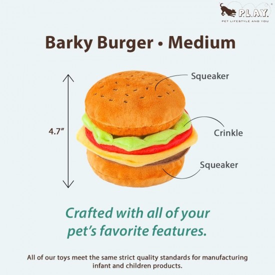 P.L.A.Y American Classic Dog Plush and Squeaker Food Toy, Mutts Milkshake P.L.A.Y American Classic Dog Plush and Squeaker Food Toy, Mutts Milkshake