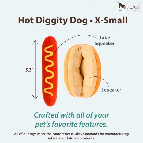 P.L.A.Y American Classic Dog Plush and Squeaker Food Toy, Mutts Milkshake P.L.A.Y American Classic Dog Plush and Squeaker Food Toy, Mutts Milkshake