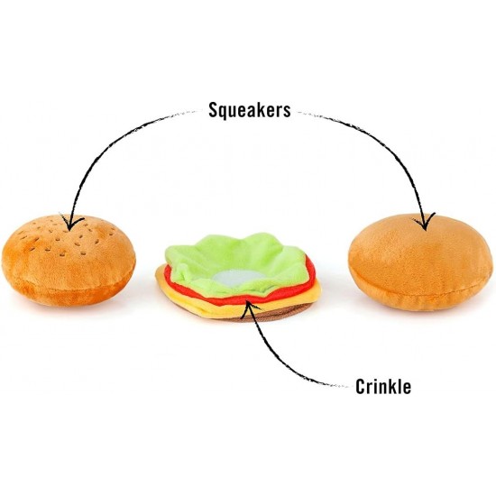 P.L.A.Y American Classic Dog Plush and Squeaker Food Toy, Mutts Milkshake P.L.A.Y American Classic Dog Plush and Squeaker Food Toy, Mutts Milkshake
