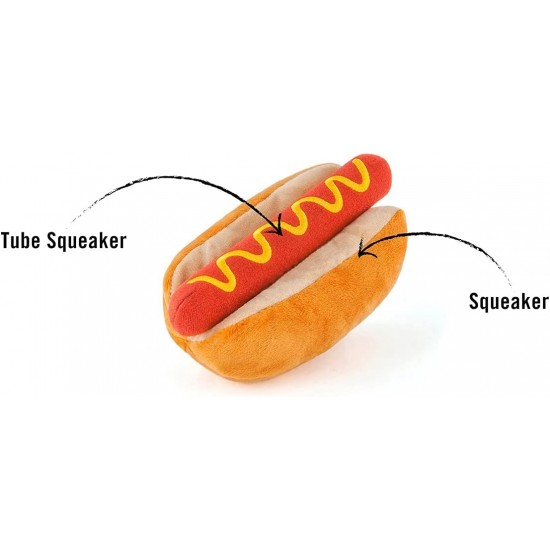 P.L.A.Y American Classic Dog Plush and Squeaker Food Toy, Mutts Milkshake P.L.A.Y American Classic Dog Plush and Squeaker Food Toy, Mutts Milkshake
