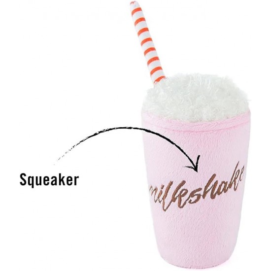 P.L.A.Y American Classic Dog Plush and Squeaker Food Toy, Mutts Milkshake P.L.A.Y American Classic Dog Plush and Squeaker Food Toy, Mutts Milkshake