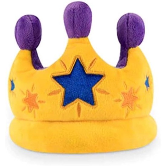 P.L.A.Y. Cute Plush Dog Toys - Birthday Party Celebration Themed Durable Squeaker Chew Toy, Great for Puppies & Small, Medium, Large Dogs - Machine Washable, Recycled Materials (Canine Crown, X-Small) P.L.A.Y. Cute Plush Dog Toys - Birthday Party Celebration Themed Durable Squeaker Chew Toy, Great for Puppies & Small, Medium, Large Dogs - Machine Washable, Recycled Materials (Canine Crown, X-Small)