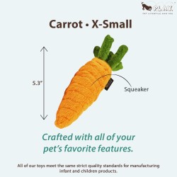 P.L.A.Y Dog Toy Plush Toy Carrot XS P.L.A.Y Dog Toy Plush Toy Carrot XS