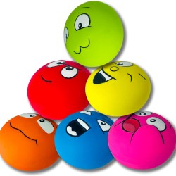 PUPATTIC Squeaky Dog Toys for Small Dogs Flat Squeaky Small Dog Toy Latex Squeaky Toy Ball 5.6 x 5.6 x 3.3 cm PUPATTIC Squeaky Dog Toys for Small Dogs Flat Squeaky Small Dog Toy Latex Squeaky Toy Ball 5.6 x 5.6 x 3.3 cm