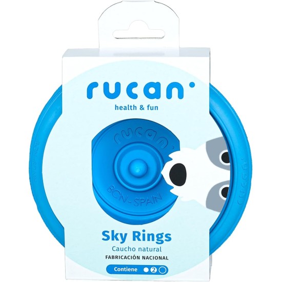 Pack Sky Rings Medium | Set of Toys for Dogs | Disc and Multifunctional Rings | Flavored Natural Rubber | Active and Healthy Play | Ideal for Medium and Small Breeds Pack Sky Rings Medium | Set of Toys for Dogs | Disc and Multifunctional Rings | Flavored Natural Rubber | Active and Healthy Play | Ideal for Medium and Small Breeds