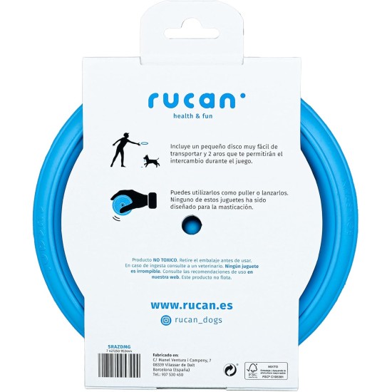 Pack Sky Rings Medium | Set of Toys for Dogs | Disc and Multifunctional Rings | Flavored Natural Rubber | Active and Healthy Play | Ideal for Medium and Small Breeds Pack Sky Rings Medium | Set of Toys for Dogs | Disc and Multifunctional Rings | Flavored Natural Rubber | Active and Healthy Play | Ideal for Medium and Small Breeds