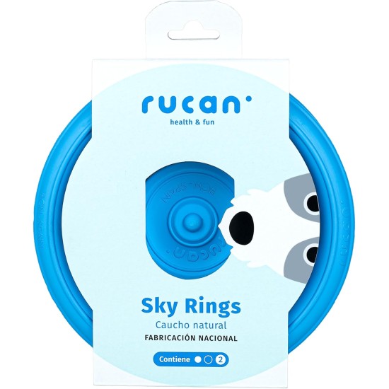 Pack Sky Rings Medium | Set of Toys for Dogs | Disc and Multifunctional Rings | Flavored Natural Rubber | Active and Healthy Play | Ideal for Medium and Small Breeds Pack Sky Rings Medium | Set of Toys for Dogs | Disc and Multifunctional Rings | Flavored Natural Rubber | Active and Healthy Play | Ideal for Medium and Small Breeds