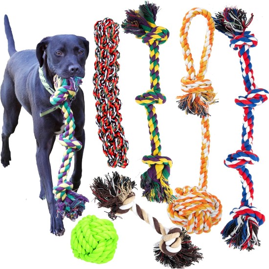 Pack of 6 Dog Rope Toy Set for Puppies Dogs Puppy Chew Toy Teething Toy Dog Rope Chew Toy for Medium to Large Dogs Pack of 6 Dog Rope Toy Set for Puppies Dogs Puppy Chew Toy Teething Toy Dog Rope Chew Toy for Medium to Large Dogs