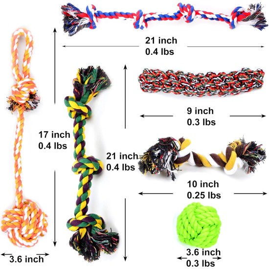 Pack of 6 Dog Rope Toy Set for Puppies Dogs Puppy Chew Toy Teething Toy Dog Rope Chew Toy for Medium to Large Dogs Pack of 6 Dog Rope Toy Set for Puppies Dogs Puppy Chew Toy Teething Toy Dog Rope Chew Toy for Medium to Large Dogs