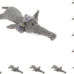 Paowsietiviity Lustiges Hundespielzeug für Welpen, Kauspielzeug mit Quietschelement, Plüsch, Elefant, 10 Stück Paowsietiviity Lustiges Hundespielzeug für Welpen, Kauspielzeug mit Quietschelement, Plüsch, Elefant, 10 Stück