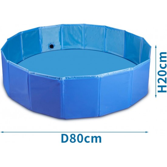 Patapalooza Foldable Pet Pool Heavy Duty Portable Easy to Assemble Ideal for Cooling and Bathing Pets in Summer Patapalooza Foldable Pet Pool Heavy Duty Portable Easy to Assemble Ideal for Cooling and Bathing Pets in Summer