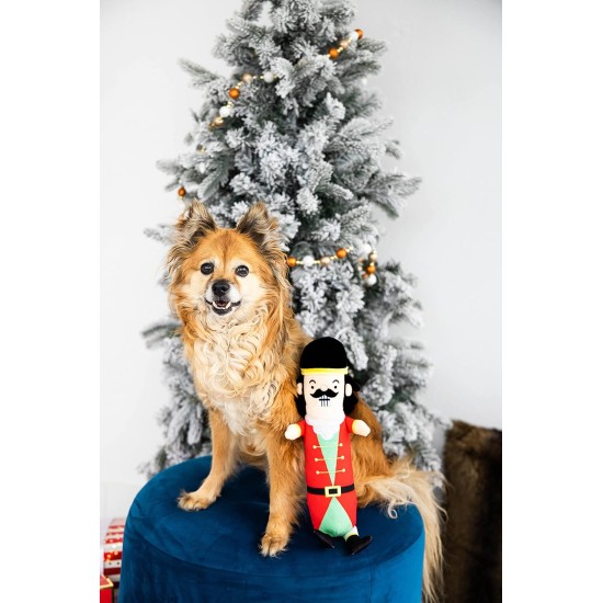 Pearhead Holiday Nutcracker Dog Toy, Fabric Dog Plush Toy, Squeaker Pet Toy, Christmas Dog Toy, Pet Owner Gift, Novelty Pet Toy Pearhead Holiday Nutcracker Dog Toy, Fabric Dog Plush Toy, Squeaker Pet Toy, Christmas Dog Toy, Pet Owner Gift, Novelty Pet Toy