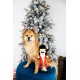 Pearhead Holiday Nutcracker Dog Toy, Fabric Dog Plush Toy, Squeaker Pet Toy, Christmas Dog Toy, Pet Owner Gift, Novelty Pet Toy