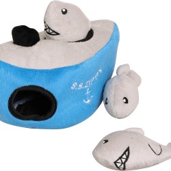 Pet Brands Hide & Seek Shark Brain Training Interactive Plush Pet Toy Pet Brands Hide & Seek Shark Brain Training Interactive Plush Pet Toy