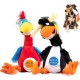 Pet Craft Supply Giggling Puffin & Parrot Multipack Interactive Dog Toys with Sound for Large Breeds and Small Dogs, Soft Plush Chew Toy, Red/Black Pet Craft Supply Giggling Puffin & Parrot Multipack Interactive Dog Toys with Sound for Large Breeds and Small Dogs, Soft Plush Chew Toy, Red/Black