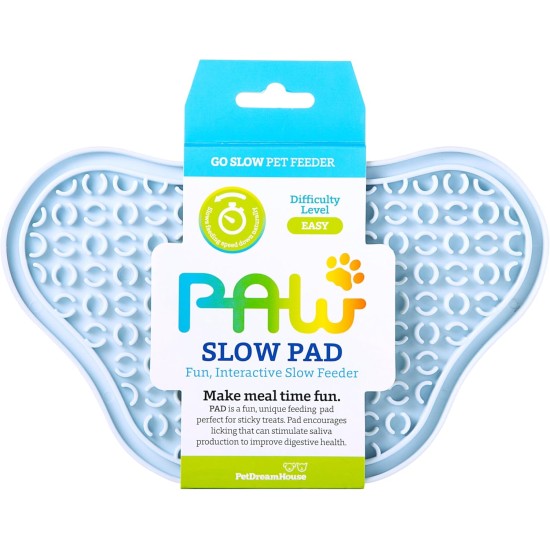 PetDreamHouse Paw Slow Lick Pad - Non-Slip Lick Mat for Dogs & Cats, Anxiety Relief, Durable TPE, Suction Cup Handle, Dishwasher Safe - Baby Blue PetDreamHouse Paw Slow Lick Pad - Non-Slip Lick Mat for Dogs & Cats, Anxiety Relief, Durable TPE, Suction Cup Handle, Dishwasher Safe - Baby Blue