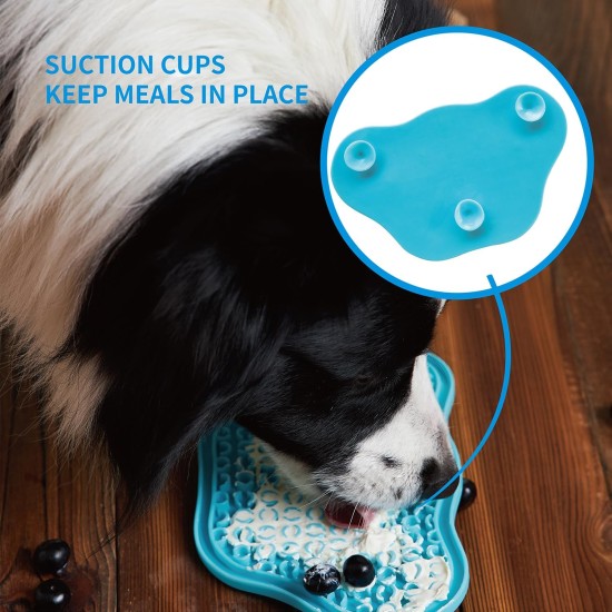 PetDreamHouse Paw Slow Lick Pad - Non-Slip Lick Mat for Dogs & Cats, Anxiety Relief, Durable TPE, Suction Cup Handle, Dishwasher Safe - Baby Blue PetDreamHouse Paw Slow Lick Pad - Non-Slip Lick Mat for Dogs & Cats, Anxiety Relief, Durable TPE, Suction Cup Handle, Dishwasher Safe - Baby Blue