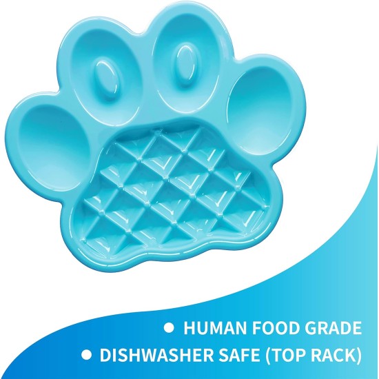 PetDreamHouse Paw Slow Lick Pad - Non-Slip Lick Mat for Dogs & Cats, Anxiety Relief, Durable TPE, Suction Cup Handle, Dishwasher Safe - Baby Blue PetDreamHouse Paw Slow Lick Pad - Non-Slip Lick Mat for Dogs & Cats, Anxiety Relief, Durable TPE, Suction Cup Handle, Dishwasher Safe - Baby Blue