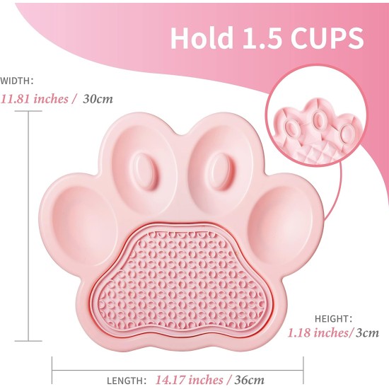 PetDreamHouse Paw Slow Lick Pad - Non-Slip Lick Mat for Dogs & Cats, Anxiety Relief, Durable TPE, Suction Cup Handle, Dishwasher Safe - Baby Blue PetDreamHouse Paw Slow Lick Pad - Non-Slip Lick Mat for Dogs & Cats, Anxiety Relief, Durable TPE, Suction Cup Handle, Dishwasher Safe - Baby Blue