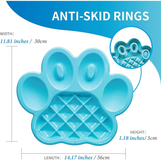 PetDreamHouse Paw Slow Lick Pad - Non-Slip Lick Mat for Dogs & Cats, Anxiety Relief, Durable TPE, Suction Cup Handle, Dishwasher Safe - Baby Blue PetDreamHouse Paw Slow Lick Pad - Non-Slip Lick Mat for Dogs & Cats, Anxiety Relief, Durable TPE, Suction Cup Handle, Dishwasher Safe - Baby Blue