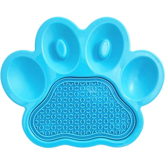 PetDreamHouse Paw Slow Lick Pad - Non-Slip Lick Mat for Dogs & Cats, Anxiety Relief, Durable TPE, Suction Cup Handle, Dishwasher Safe - Baby Blue PetDreamHouse Paw Slow Lick Pad - Non-Slip Lick Mat for Dogs & Cats, Anxiety Relief, Durable TPE, Suction Cup Handle, Dishwasher Safe - Baby Blue