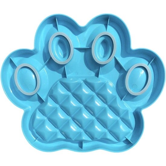 PetDreamHouse Paw Slow Lick Pad - Non-Slip Lick Mat for Dogs & Cats, Anxiety Relief, Durable TPE, Suction Cup Handle, Dishwasher Safe - Baby Blue PetDreamHouse Paw Slow Lick Pad - Non-Slip Lick Mat for Dogs & Cats, Anxiety Relief, Durable TPE, Suction Cup Handle, Dishwasher Safe - Baby Blue