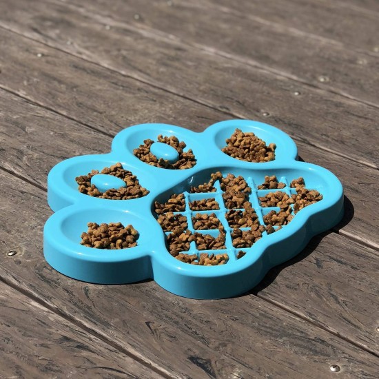 PetDreamHouse Paw Slow Lick Pad - Non-Slip Lick Mat for Dogs & Cats, Anxiety Relief, Durable TPE, Suction Cup Handle, Dishwasher Safe - Baby Blue PetDreamHouse Paw Slow Lick Pad - Non-Slip Lick Mat for Dogs & Cats, Anxiety Relief, Durable TPE, Suction Cup Handle, Dishwasher Safe - Baby Blue