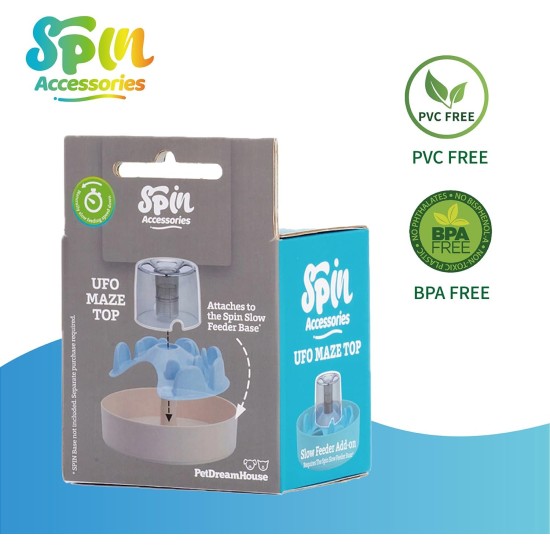 PetDreamHouse Spin Accessories Lick Flying Disc with BPA-Free TPE - Economical Replacement Interactive Feeder Accessories Blue PetDreamHouse Spin Accessories Lick Flying Disc with BPA-Free TPE - Economical Replacement Interactive Feeder Accessories Blue