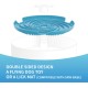 PetDreamHouse Spin Accessories Lick Flying Disc with BPA-Free TPE - Economical Replacement Interactive Feeder Accessories Blue