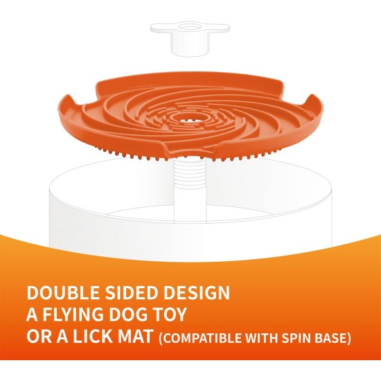 PetDreamHouse Spin Accessories Lick Flying Disc with BPA-Free TPE - Economical Replacement Interactive Feeder Accessories Blue PetDreamHouse Spin Accessories Lick Flying Disc with BPA-Free TPE - Economical Replacement Interactive Feeder Accessories Blue