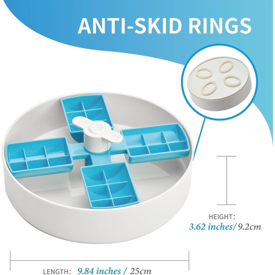 PetDreamHouse Spin Accessories Lick Flying Disc with BPA-Free TPE - Economical Replacement Interactive Feeder Accessories Blue PetDreamHouse Spin Accessories Lick Flying Disc with BPA-Free TPE - Economical Replacement Interactive Feeder Accessories Blue