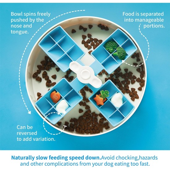 PetDreamHouse Spin Accessories Lick Flying Disc with BPA-Free TPE - Economical Replacement Interactive Feeder Accessories Blue PetDreamHouse Spin Accessories Lick Flying Disc with BPA-Free TPE - Economical Replacement Interactive Feeder Accessories Blue