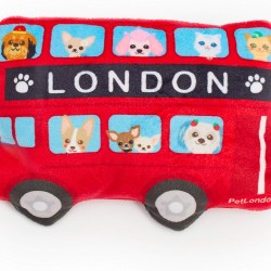 PetLondon London Red Bus Printed Funny London Routemaster Dog Toy, British Red Plush Toy, 7" PetLondon London Red Bus Printed Funny London Routemaster Dog Toy, British Red Plush Toy, 7"