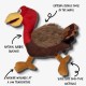 PetLove Hunt & Squeak Turkey, Multi Textured, Fetch & Fetch Plush, Dog & Puppy Toy with Hidden Squeaker and Crinkle Paper