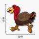 PetLove Hunt & Squeak Turkey, Multi Textured, Fetch & Fetch Plush, Dog & Puppy Toy with Hidden Squeaker and Crinkle Paper