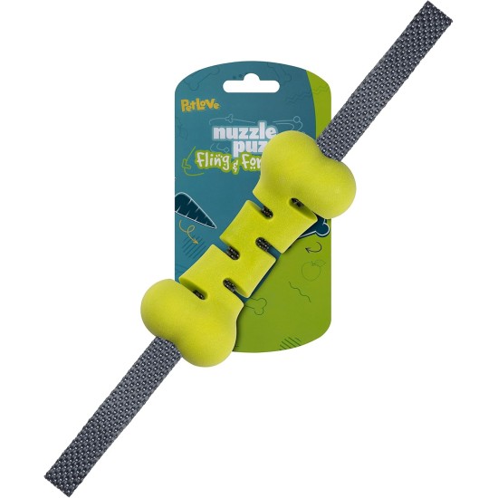 PetLove Nuzzle Puzzle Fling N Food Bone Interactive Dual Textured Enrichment Foraging Dog Treats Toy Fetch & Fetch Toy Fill with Treats, Paste and Food PetLove Nuzzle Puzzle Fling N Food Bone Interactive Dual Textured Enrichment Foraging Dog Treats Toy Fetch & Fetch Toy Fill with Treats, Paste and Food