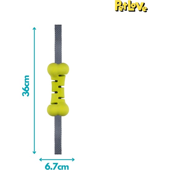 PetLove Nuzzle Puzzle Fling N Food Bone Interactive Dual Textured Enrichment Foraging Dog Treats Toy Fetch & Fetch Toy Fill with Treats, Paste and Food PetLove Nuzzle Puzzle Fling N Food Bone Interactive Dual Textured Enrichment Foraging Dog Treats Toy Fetch & Fetch Toy Fill with Treats, Paste and Food