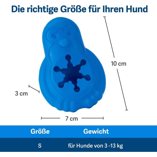 PetSafe Freezer Penguin Dog Snack Toy Activity Weight Control Medium Large Blue PetSafe Freezer Penguin Dog Snack Toy Activity Weight Control Medium Large Blue