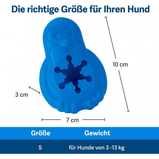 PetSafe Freezer Penguin Freezer Snack Toy for Dogs, Activity and Weight Control, Small, Blue PetSafe Freezer Penguin Freezer Snack Toy for Dogs, Activity and Weight Control, Small, Blue