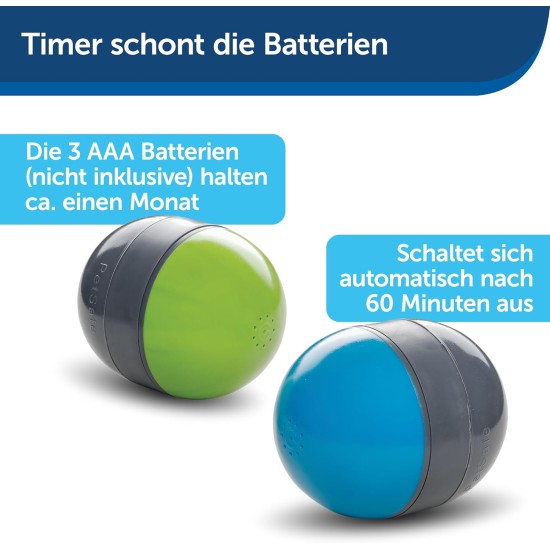PetSafe Ricochet 2 Pcs Electronic Dog Toys with Sound Signal 3 AAA Batteries Required PetSafe Ricochet 2 Pcs Electronic Dog Toys with Sound Signal 3 AAA Batteries Required