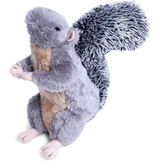 Petface Cyril The Squirrel Plush Dog Toy with Integrated Squeaker (Pack of 1)