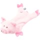 Petface Farmyard Buddies Crinkle Flat Pig Dog Toy