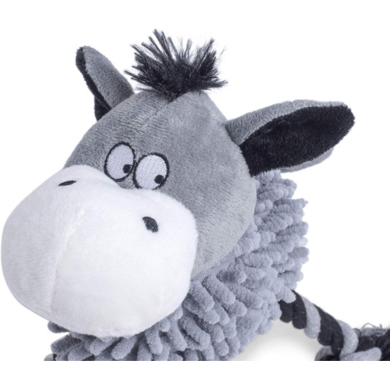 Petface Farmyard Buddies Noodle Donkey Dog Toy Petface Farmyard Buddies Noodle Donkey Dog Toy
