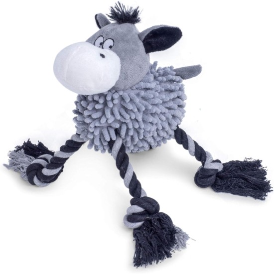Petface Farmyard Buddies Noodle Donkey Dog Toy