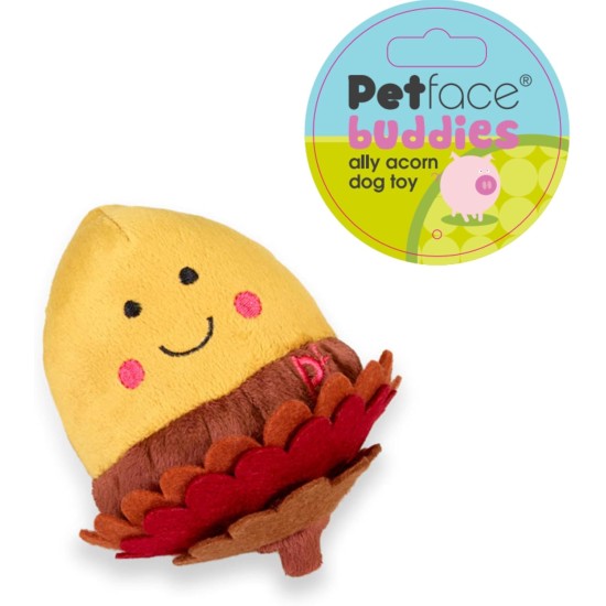 Petface Foodie Faces Plush Dog Toy Cauliflower Petface Foodie Faces Plush Dog Toy Cauliflower